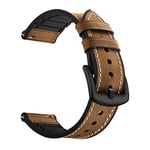 SYSTEM-S Bracelet flexible en silicone 20 mm pour montre connectée Samsung Galaxy Watch 4 Marron