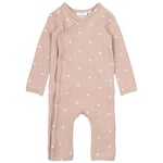 The New Siblings GOTS Nova Jumpsuit Med Omlott Adobe Rose | Rosa | 74 cm