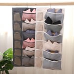 15/30 Grid Underwear Sock Storage Organizer Drawer Bra Pants Div Beige 30 Grids