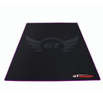 GT Omega Floor Pad – Durable Floor Protector Mat – Non-Slip – Water Resistant – 95cm x 120cm – 5mm Thick – Carpet Protector Chair Mat - Black (Purple)