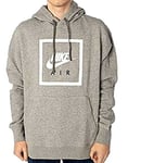 New Mens Nike M NSW Po Hoodie Hoody Air 5 Sweatshirt Grey Size M