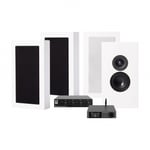 Dynavoice CA802BT, SC4B &amp; 2 par mattvita DLS Flatbox Midi