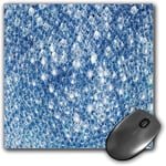 Mouse Pad Gaming Functional Diamond Decor Thick Waterproof Desktop Mouse Mat Various Diamonds in Storm Abstract Rocks Art Crystal Love Digital Prints,Blue Non-slip Rubber Base