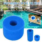 bleu - Mousse de filtre de piscine lavable réutilisable 10.8x4x7.3cm mousse de cartouche d'éponge adaptée à la bulle Jetted SPA pur pour le Type Intex S1