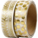 Vivi Gade Washitejp - Guld Ranka & Prickar Folie 15 mm 2st x 4m