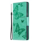 The Grafu Case for Sony Xperia 10, Durable Leather and Shockproof TPU Protective Cover with Credit Card Slot and Kickstand for Sony Xperia 10, Green