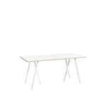 HAY - Loop Stand Table with Support White 160 x 77,5 cm - Vit - Matbord