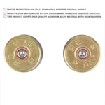 6Pcs Gold Metal Bullet Buttons & Thumbstick Mod Kit For PS4 Controller GDS