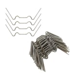adgbd 100 Pcs Stainless Steel Greenhouse Glass Clips, Pane Fixing Clips Greenhouse Glazing Clips Halls Greenhouse Clips Spring Metal 1.2 Mm W Wire Type Fixing Clips Glass Pane Glass Clamps Greenhouse