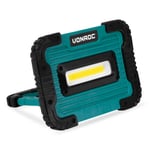 VONROC Uppladdningsbar arbetslampa 4V – 10W – 1000 Lumen | Inkl. USB-laddningskabel