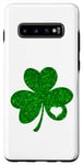Galaxy S10+ Shamrock with a heart in it St.Patricks Graphic Case