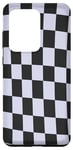 Galaxy S20 Ultra Lavender Gray Checkerboard Classic Checker Checkered Racing Case