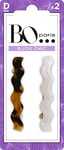 Bo... Paris - Barettes cheveux élégantes - Pack de 2 pinces crocodiles cheveux imitation chainette - Cheveux fins à normaux - Pinces bec de canard pour cheveux noir et rose - Lot de 1