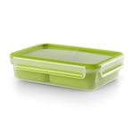 Tefal Master Seal to Go Snack Box with Inserts Food Storage, Clear/Green, 1.2 Litre