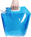 5L - Hopfällbar Vattenbehållare Utomhusvattenpåse - Blå