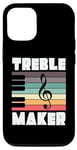 Coque pour iPhone 12/12 Pro Treble Maker Fun Music Note Pianiste Musicien Piano Player