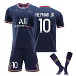 Fotbollssats Fotbollströja Träningströja Neymar kids 26(140-150cm) XL(180-190cm)