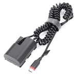 Type-C LP E6 E6N -E6 -E6 Dummy Battery&DC  Bank USB Cable for   6D 7D2577