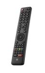One For All Hisense TV Replacement remote URC1916 – Works with ALL Hisense televisions (LED,LCD,Plasma) – Ideal TV replacement remote control with same functions as the original Hisense remote - black
