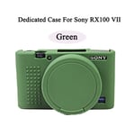 RX100 VII Vert - Housse de protection en caoutchouc souple pour appareil photo Sony RX100 III, RX100 IV, RX10