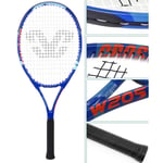 Tennis racket For Adults Kids Beginners Men's And Women's Carbon Professional (Color : Blue, Size : 69cm/27 inches)