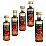 5x Still Spirits Top Shelf Cinnamon Whiskey Liqueur Essence Flavours 1.125L