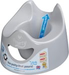 Pourty Easy-to-Pour Potty (Penguin Grey), P1GR 1 Count (Pack of 1)