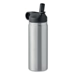 Termoflaska av återvunnet stål med sugrör - 500ml - Silver