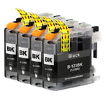 4 Black Ink Cartridges for use with Brother DCP-J752DW, MFC-J4710DW, MFC-J6920DW