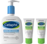 Cetaphil Sensitive Skin Daily Essentials Skincare Set, Gentle Skin Cleanser 236M