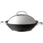 Covered Wok with Sturdy Lid Dishwasher Safe Kitchen Cookware - 36 cm