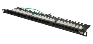 Extralink CAT6 UTP 0,5U | Patchpanel | 24 portar