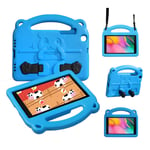 KINGSKEEN Case for Samsung Galaxy Tab A 8 Inch(2019), SM-T290/T295, Premium EVA Shock Proof Light Weight Professional Kids Case,With Handle Built-in Bracket and Shoulder Strap (Blue)