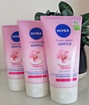 3x150ml Nivea Cream Wash Gentle Almond Oil Dry & Sensitive Skin