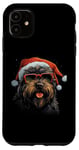Coque pour iPhone 11 Bouvier Des Flandres Pyjama de Noël pour Chien Cadeaux de Noël Famille