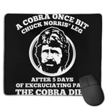 Chuck Norris Cobra Quote Customized Designs Non-Slip Rubber Base Gaming Mouse Pads for Mac,22cm×18cm， Pc, Computers. Ideal for Working Or Game