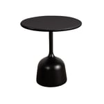 Cane-Line - Soffbordsunderrede liten - Glaze - Lava Grey/Bordsskiva dia. 45 cm - Drop, Glaze, Go - Lava Grey - Soffbord utomhus - Grå