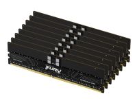 Kingston FURY Renegade Pro - DDR5 - sett - 128 GB: 8 x 16 GB - DIMM 288-pin - 5600 MHz / PC5-44800 - CL28 - registrert - on-die ECC - svart
