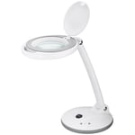 LED förstoringslampa 6W - Vit, bordlampa