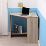 Wellington Compact Office Computer Corner Desk with Storage Shelves