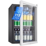 Bomann, Réfrigérateur pour boissons 115L, Eclairage intérieur LED, KSG7288, Noir