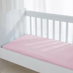 Cot Bed Fitted Sheet 140x70, Toddler Bed Sheets,Nursery Bedding Sets, Pink 2Pack