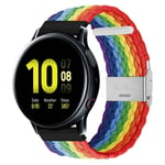 Flätat Elastiskt Armband Samsung Galaxy Watch Active 2 (40mm) - Pride