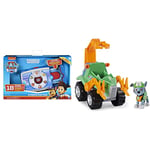 Paw Patrol, Ryder’s Interactive Pup Pad with 18 Sounds, for Kids Aged 3 and Up &, Dino Rescue Rocky’s Deluxe Rev Up Vehicle with Mystery Dinosaur Figure, Grey