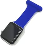 Coopers Care UK, Compatible Replacement Strap for Apple Watch Nurse Fob Strap, Size 42-44mm Blue