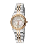 Roberto Cavalli RC5L035M0105 Womens Quartz White MOP Stainless Steel 5 ATM 28 mm Watch - Silver & Gold - One Size