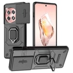 SKALO OnePlus 12R 5G Armor hybridi metallirengas kameran liukusäädin - Musta
