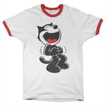 Hand Drawn Felix The Cat Ringer Tee, T-Shirt