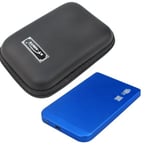 Blue Boîtier en aluminium SATA vers Mini USB 2.0, boîtier pour disque dur de 2.5 pouces, boîtier de stockage Portable pour SSD, Support pour SSD