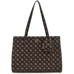 Guess Power Play Tote Bag Stor Mörkbrun